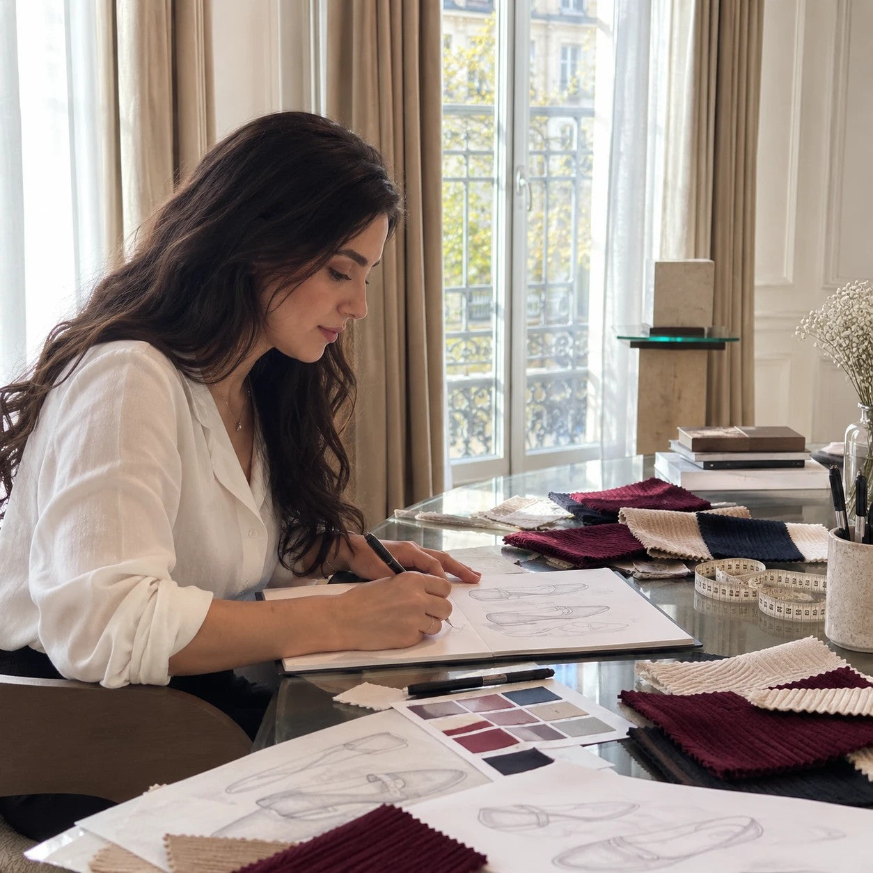 Leane dessine les ballerines Orthelie